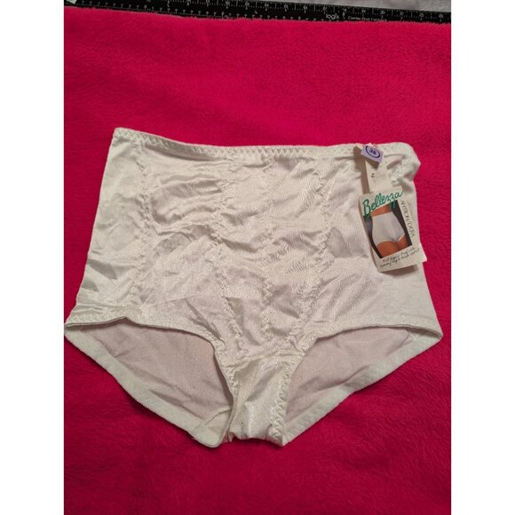 Inner Secrets Bellezza 1807 Control Brief White Shapewear 38 4X Vintage - Picture 1 of 4